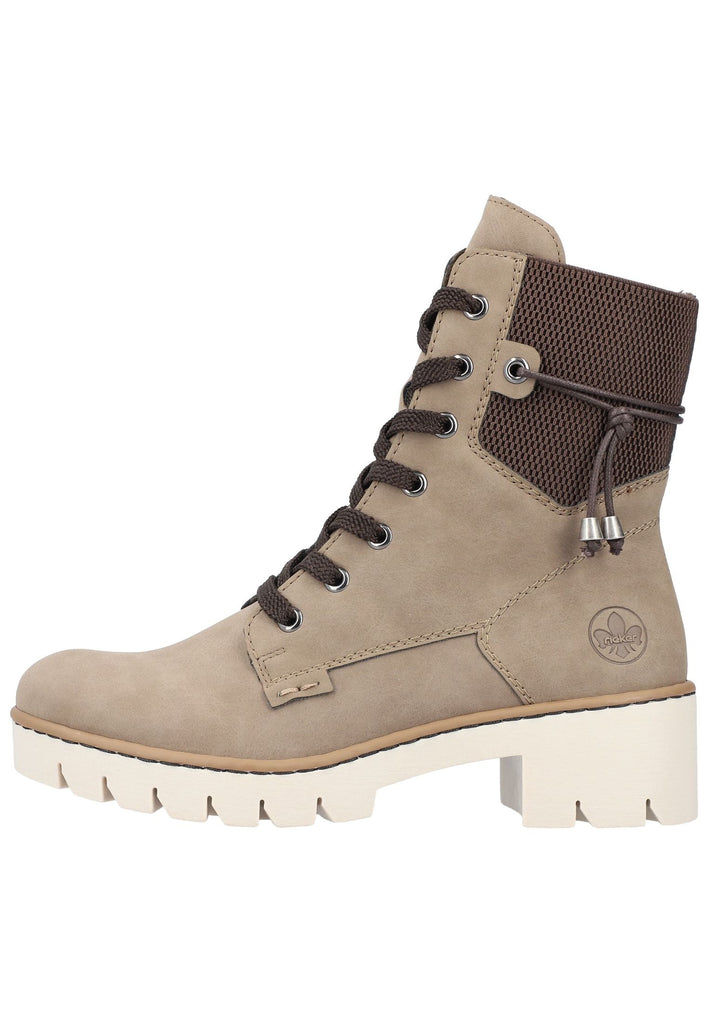 Stiefeletten Rieker Stiefelette Lederimitat Leinen