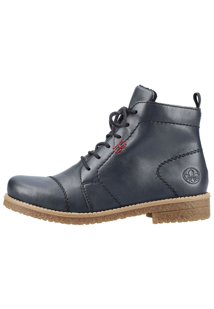 Stiefeletten Rieker Stiefelette Lederimitat Ozean Warmfutter