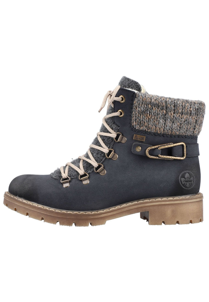 Stiefeletten Rieker Stiefelette Lederimitat Pazifik