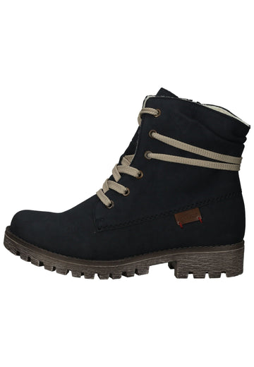 Stiefeletten Rieker Stiefelette Lederimitat Pazifik Warmfutter