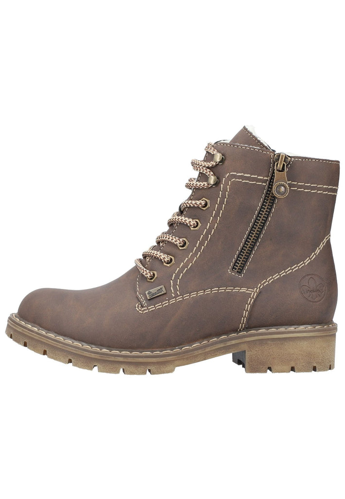 Stiefeletten Rieker Stiefelette Lederimitat Schoko