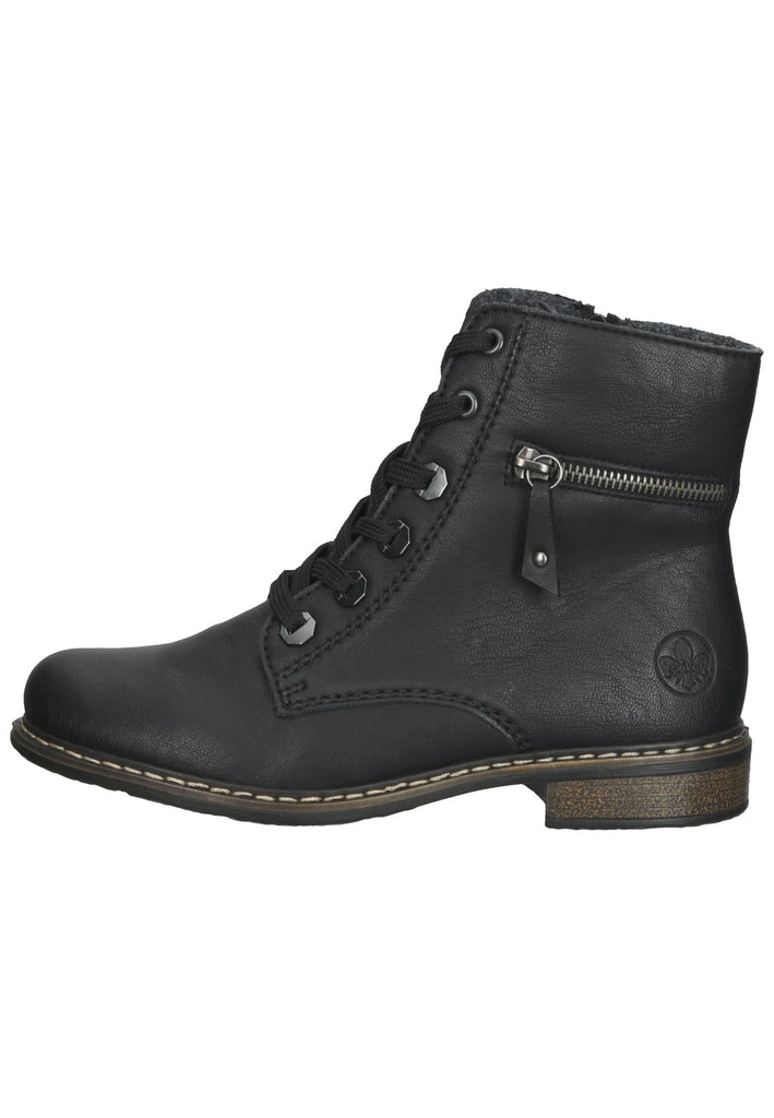 Stiefeletten Rieker Stiefelette Lederimitat Schwarz