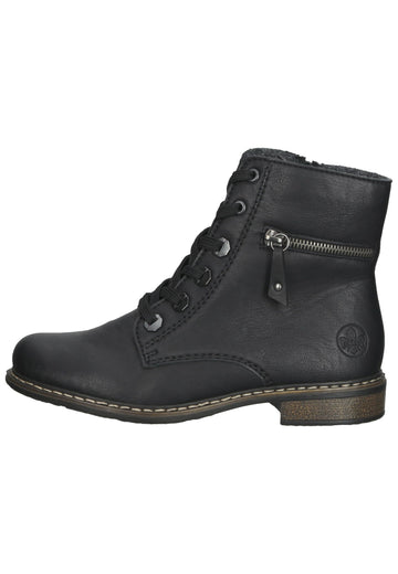 Stiefeletten Rieker Stiefelette Lederimitat Schwarz