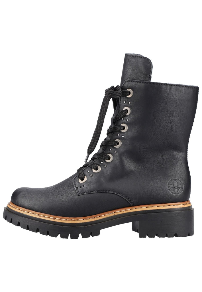 Stiefeletten Rieker Stiefelette Lederimitat Schwarz