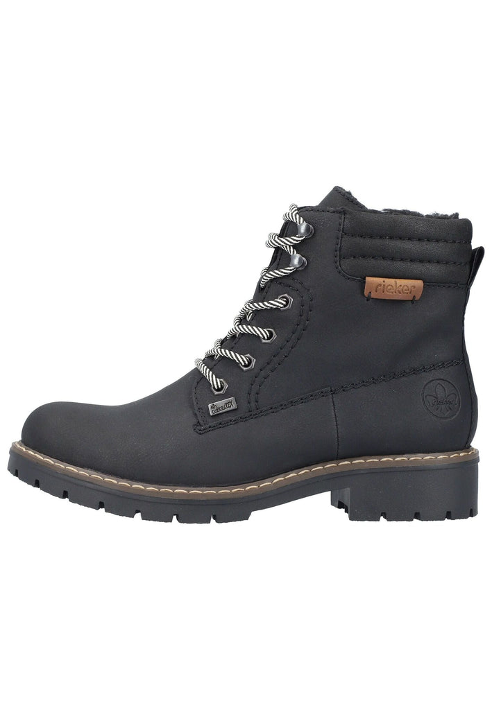 Stiefeletten Rieker Stiefelette Lederimitat Schwarz
