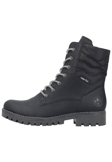 Stiefeletten Rieker Stiefelette Lederimitat Schwarz