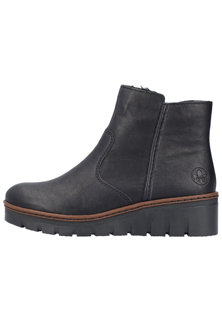 Stiefeletten Rieker Stiefelette Lederimitat Schwarz