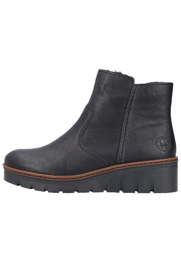 Stiefeletten Rieker Stiefelette Lederimitat Schwarz
