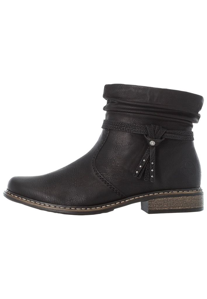 Stiefeletten Rieker Stiefelette Lederimitat Schwarz