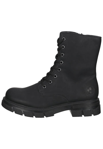 Stiefeletten Rieker Stiefelette Lederimitat Schwarz