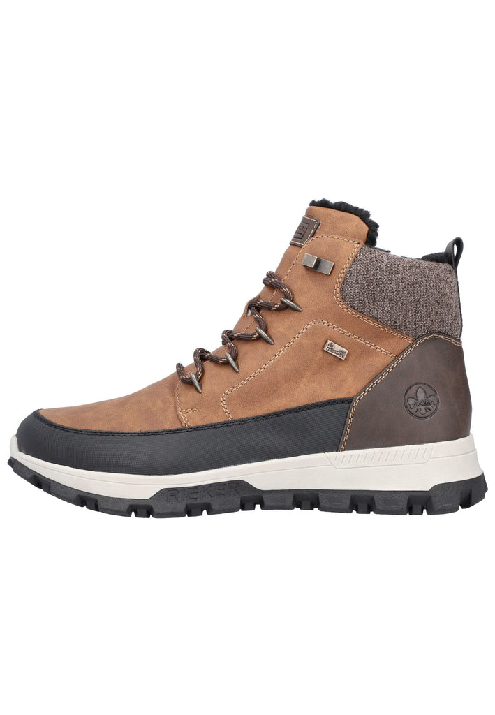 Stiefeletten Rieker Stiefelette Lederimitat Schwarz/Braun