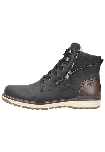 Stiefeletten Rieker Stiefelette Lederimitat Schwarz/Braun