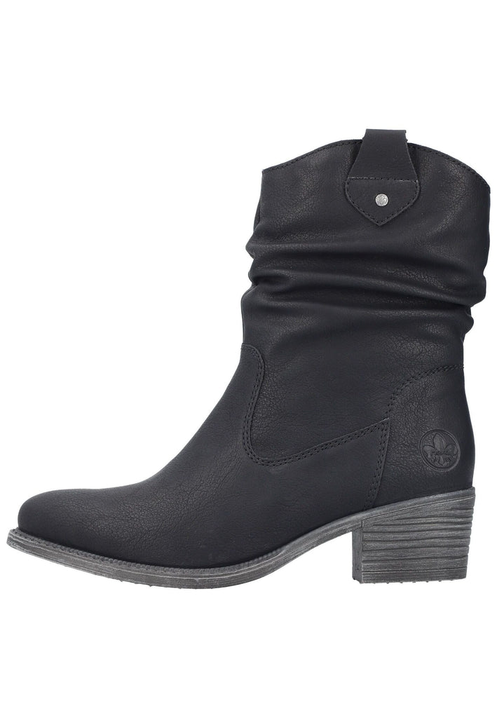 Stiefeletten Rieker Stiefelette Lederimitat Schwarz Warmfutter