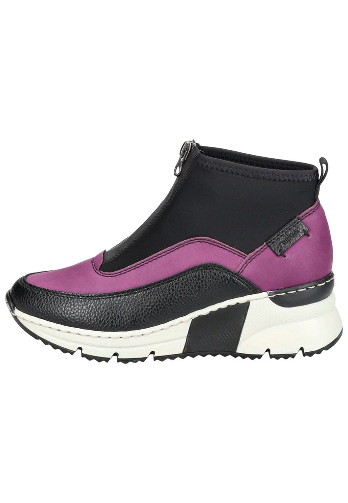 Stiefeletten Rieker Stiefelette Lederimitat/Textil Schwarz