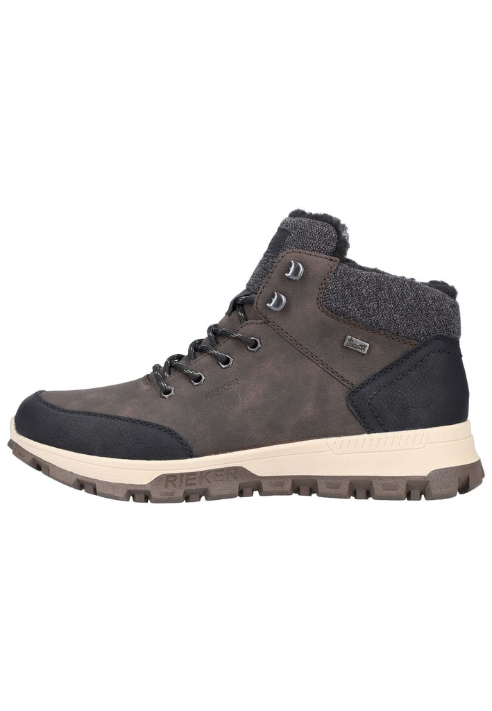Stiefeletten Rieker Stiefelette Lederimitat/Textil Schwarz/Braun