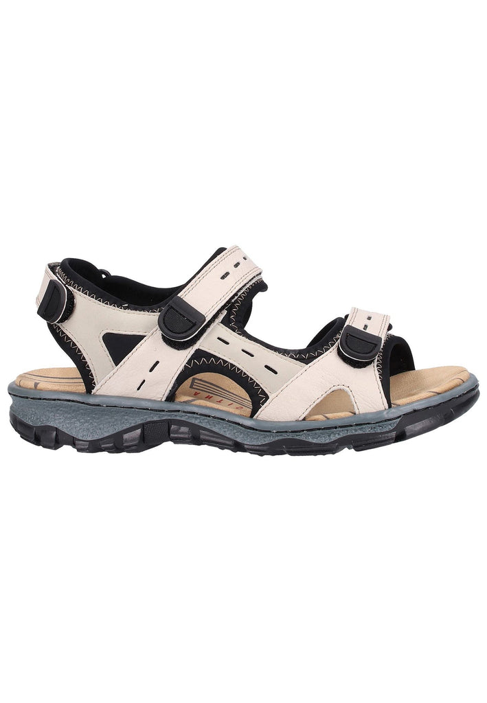 Rieker Wanderschuhe Leder Beige/Schwarz