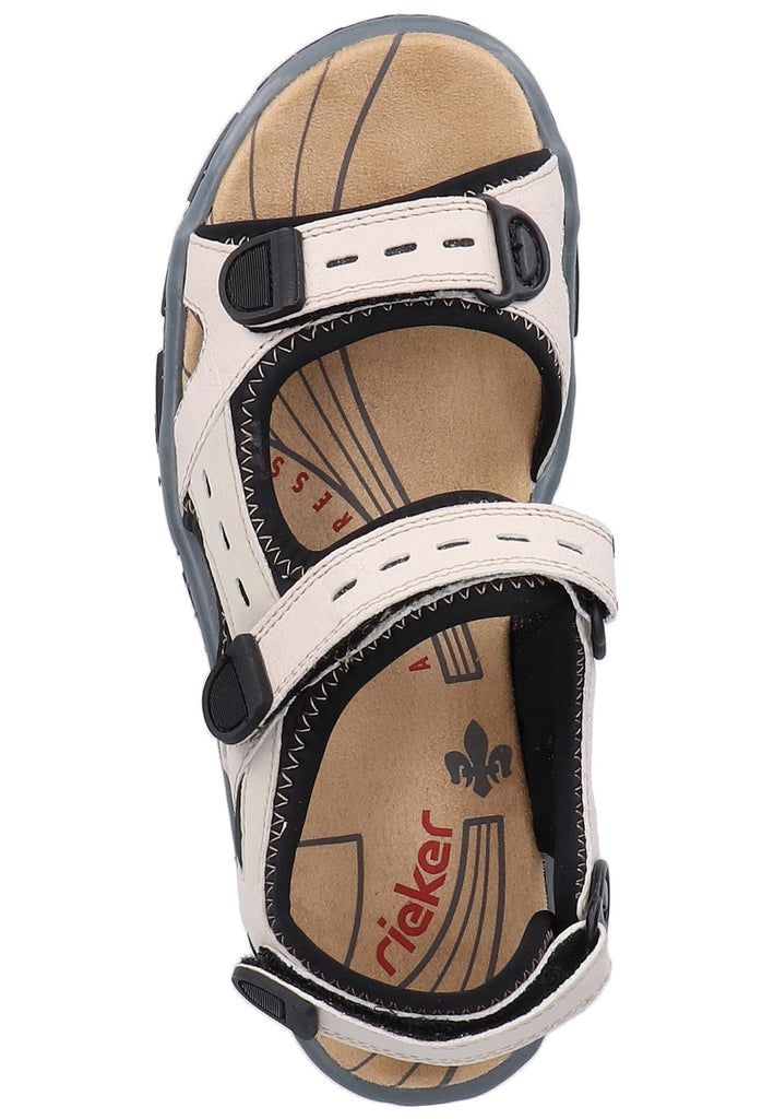 Rieker Wanderschuhe Leder Beige/Schwarz