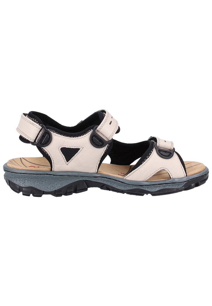 Rieker Wanderschuhe Leder Beige/Schwarz