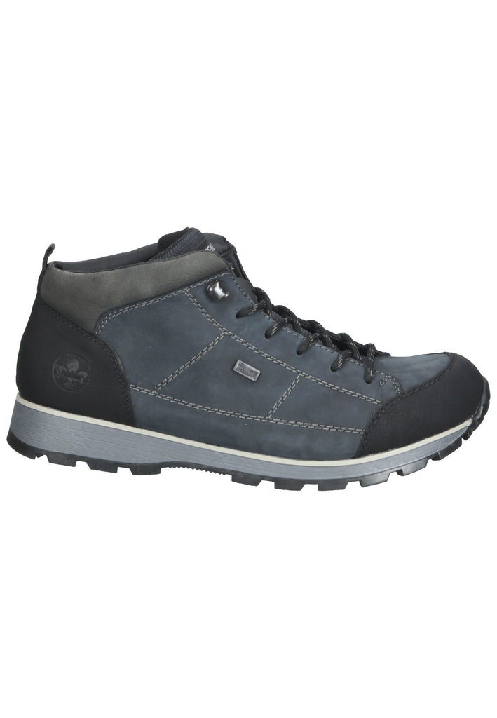 Rieker Wanderschuhe Leder Schwarz/Blau Warmfutter