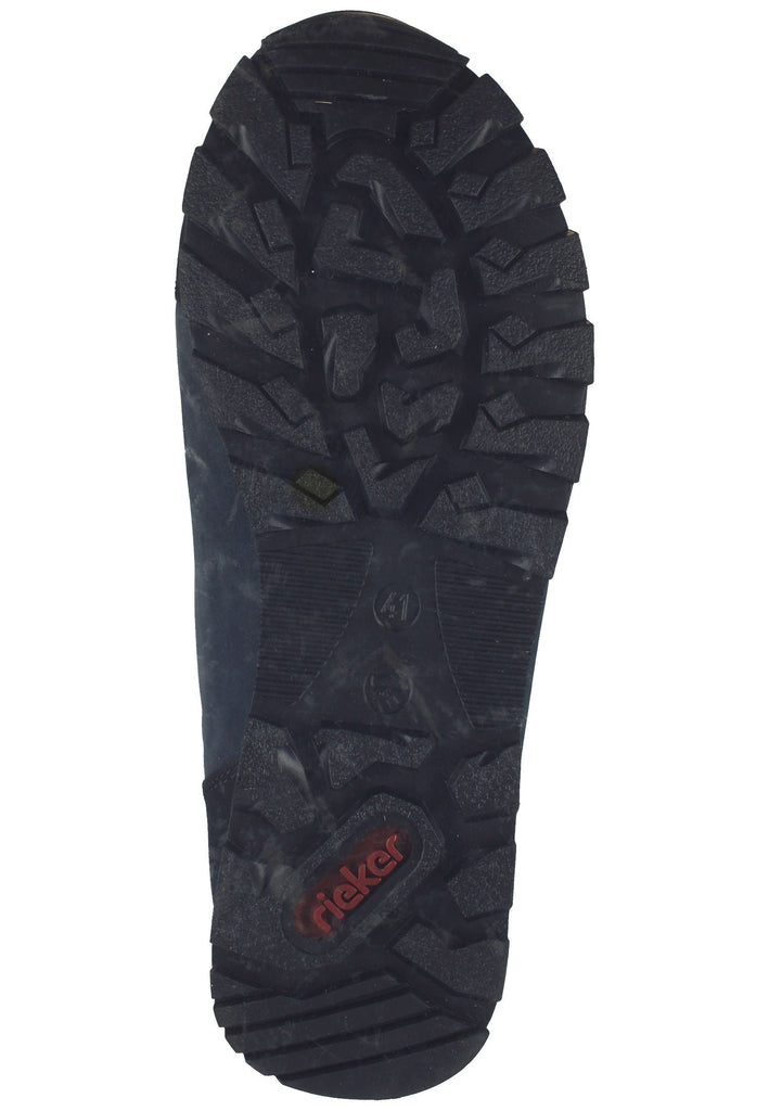 Rieker Wanderschuhe Leder Schwarz/Blau Warmfutter