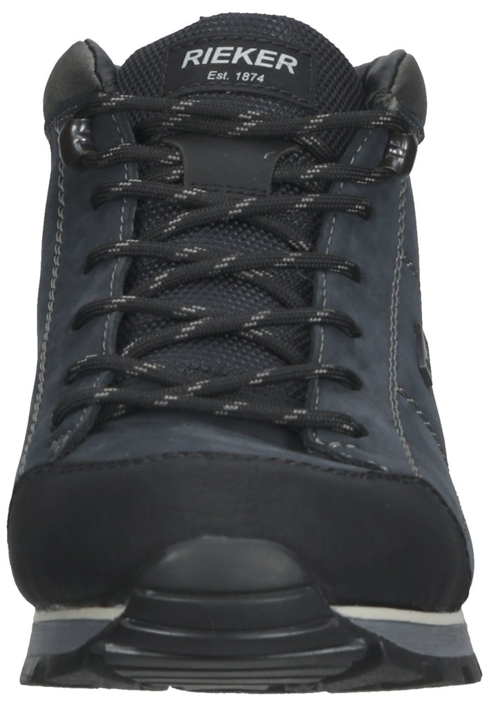 Rieker Wanderschuhe Leder Schwarz/Blau Warmfutter