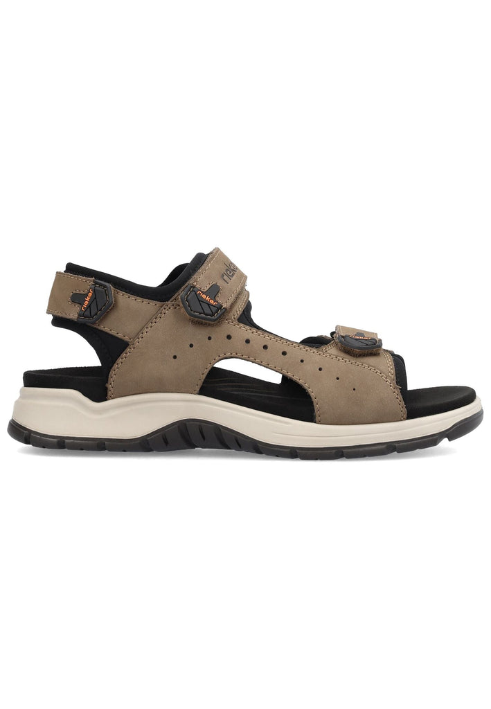 Rieker Wanderschuhe Leder/Textil Braun/Schwarz