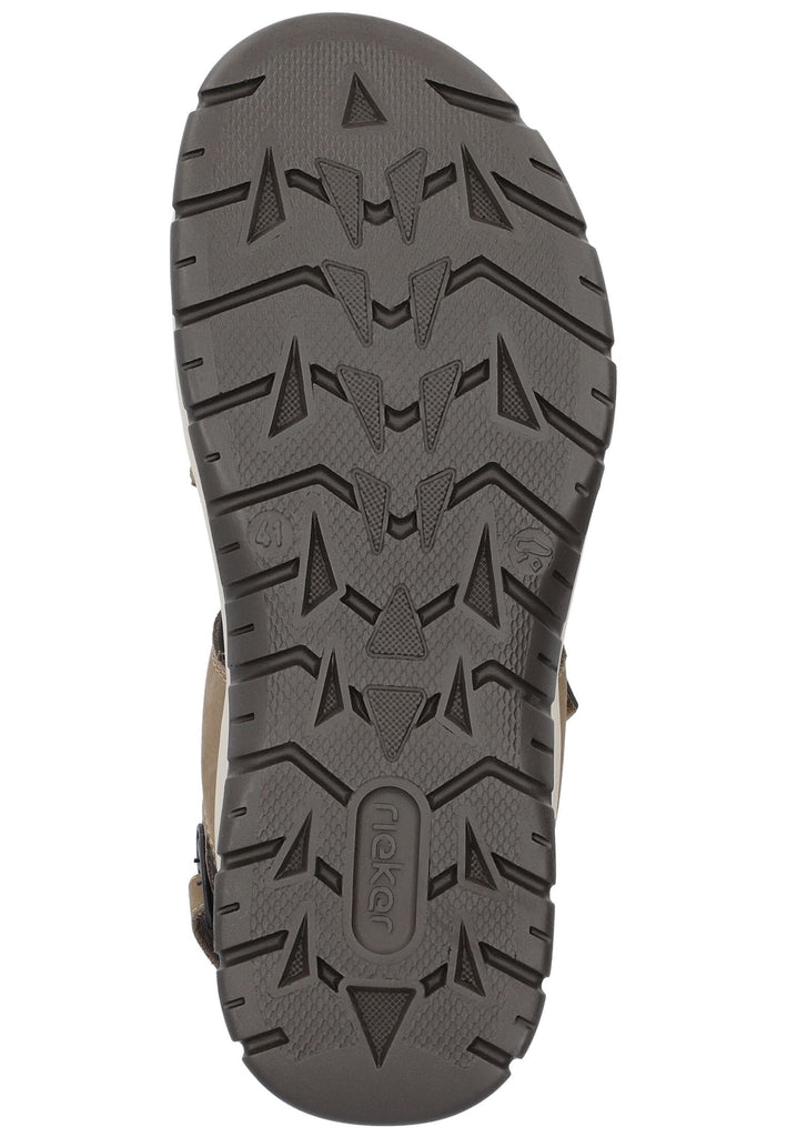 Rieker Wanderschuhe Leder/Textil Braun/Schwarz