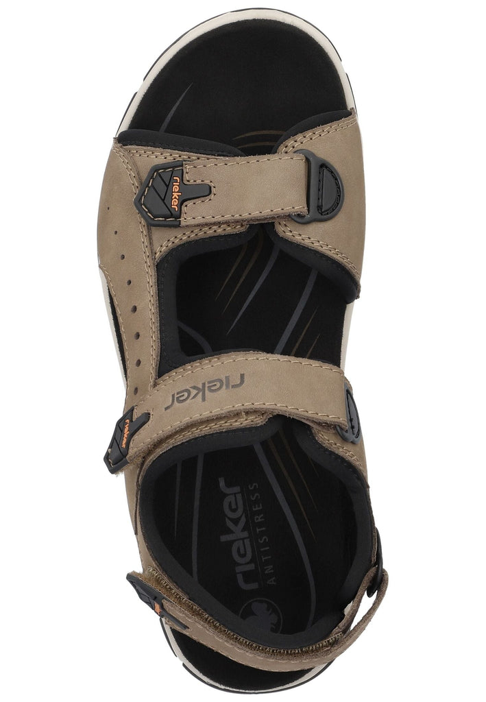 Rieker Wanderschuhe Leder/Textil Braun/Schwarz