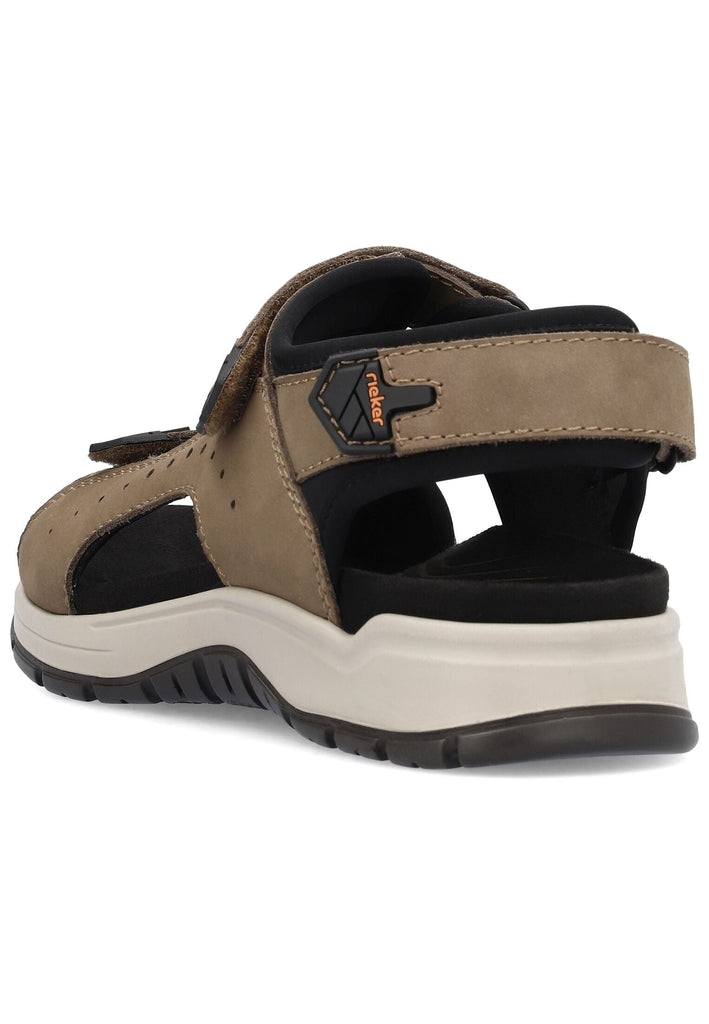 Rieker Wanderschuhe Leder/Textil Braun/Schwarz