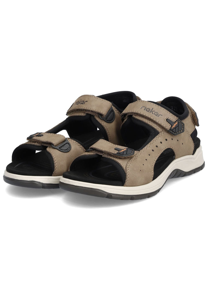 Rieker Wanderschuhe Leder/Textil Braun/Schwarz