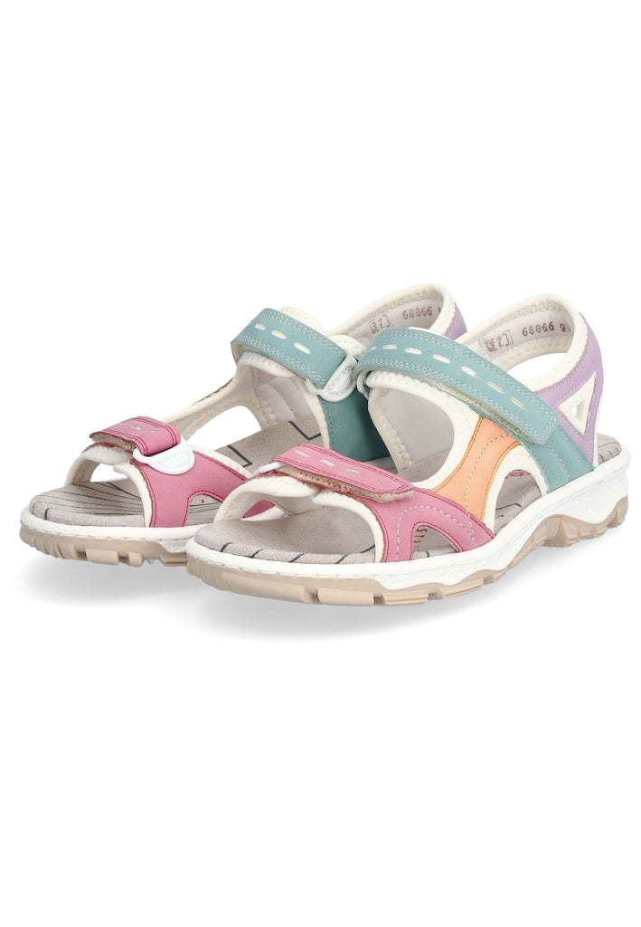 Rieker Wanderschuhe Lederimitat Multicolor