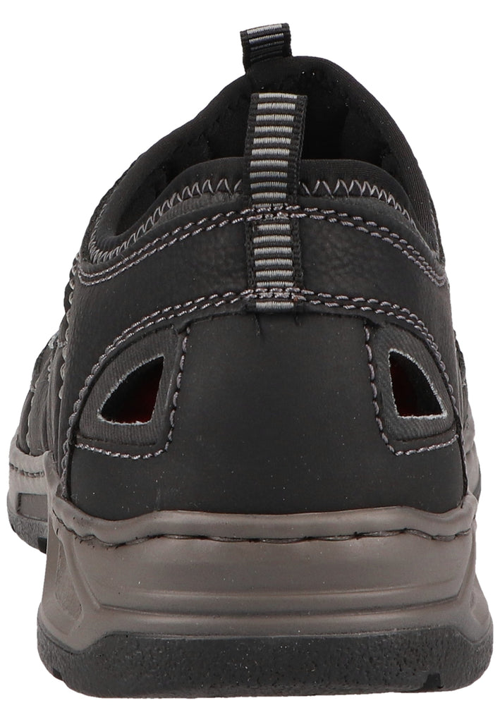 Rieker Wanderschuhe Lederimitat/Textil Schwarz