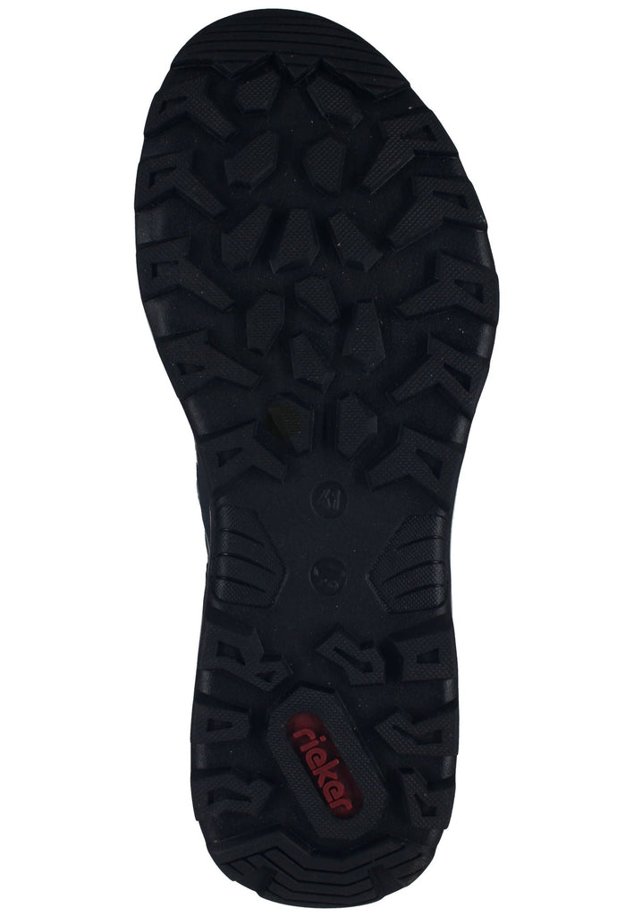 Rieker Wanderschuhe Lederimitat/Textil Schwarz/Blau