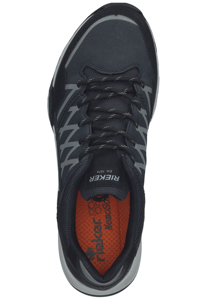 Rieker Wanderschuhe Lederimitat/Textil Schwarz/Blau