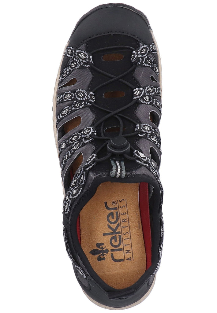 Rieker Wanderschuhe Textil Schwarz