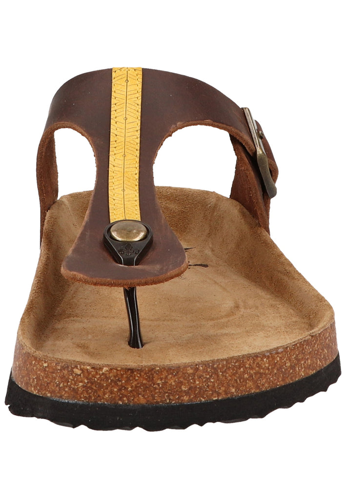 Rieker Zehensteg Leder Schoko