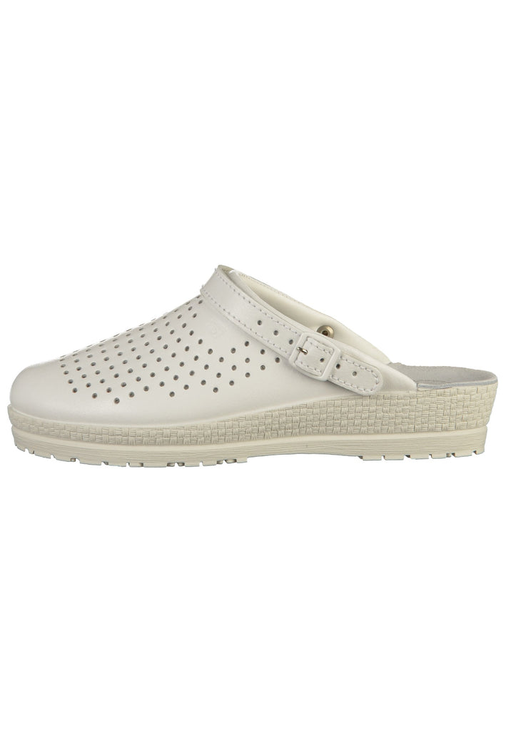 Rohde Clogs Leder Weiß