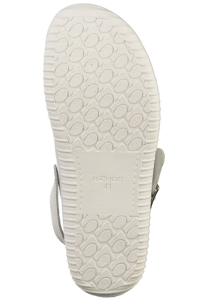 Rohde Clogs Leder Weiß