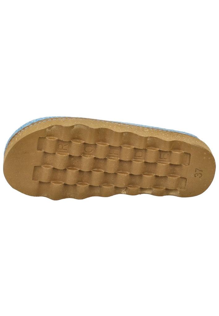 Rohde Hausschuhe Filz Blau