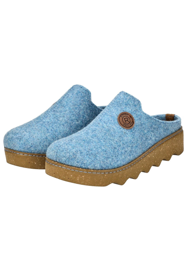 Rohde Hausschuhe Filz Blau