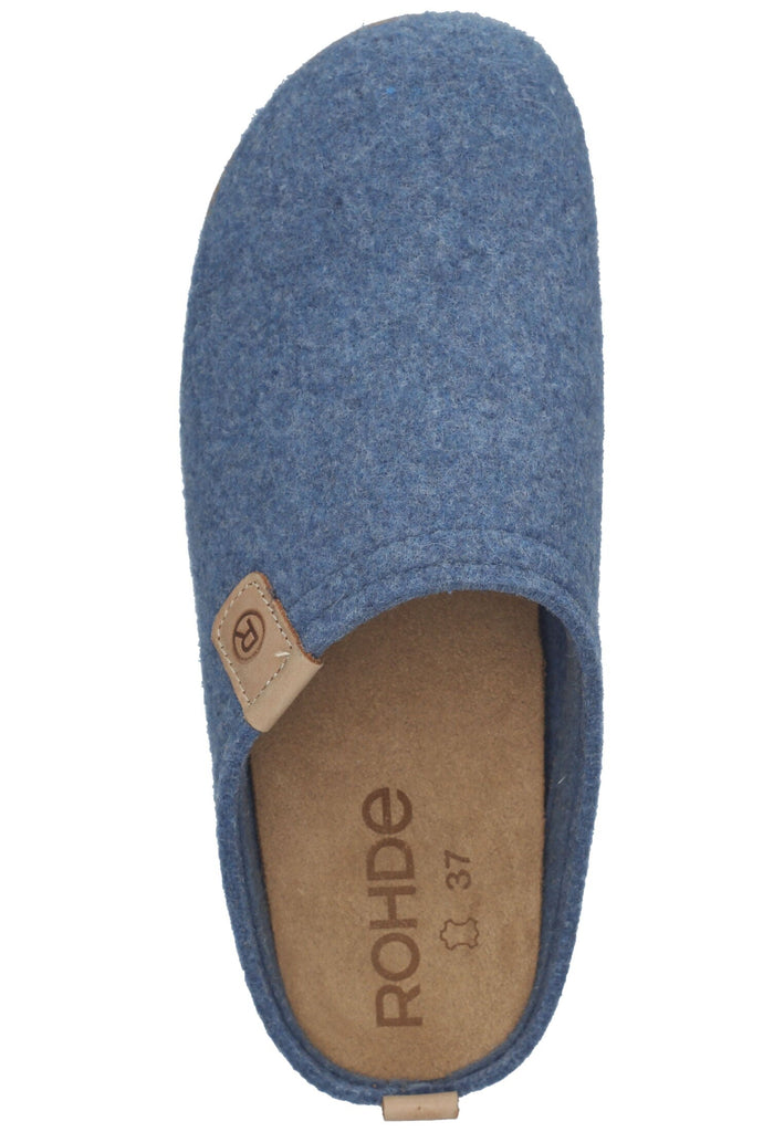 Rohde Hausschuhe Filz Blau