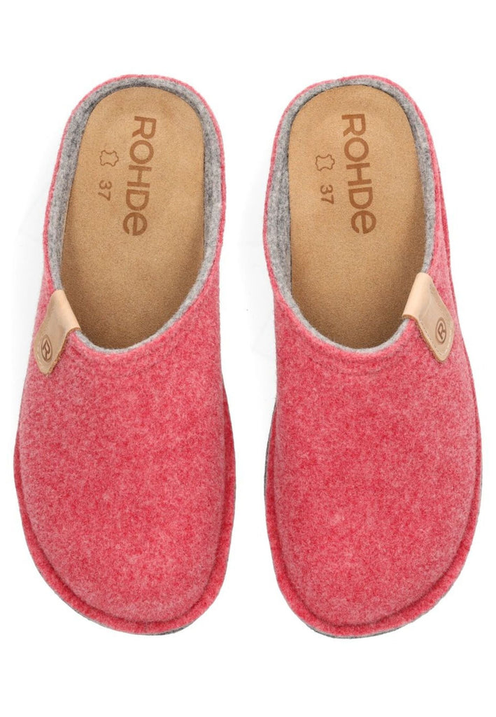 Rohde Hausschuhe Filz Bordeaux