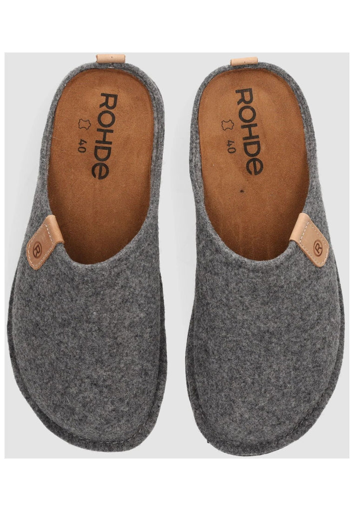 Rohde Hausschuhe Filz Grau