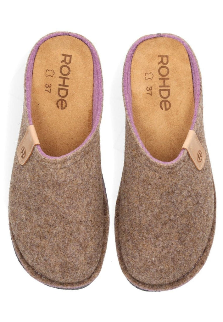Rohde Hausschuhe Filz Leinen