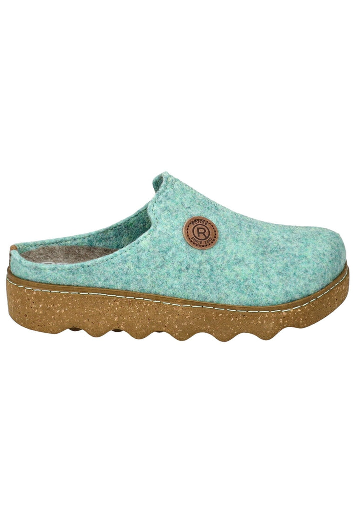 Rohde Hausschuhe Filz Türkis