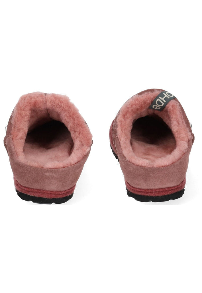 Rohde Hausschuhe Leder Altrosa Warmfutter