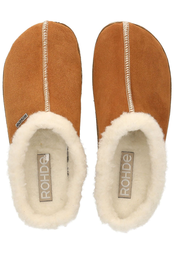 Rohde Hausschuhe Leder Cuoio Warmfutter