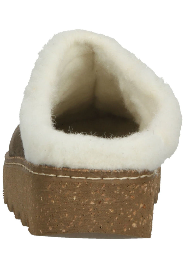 Rohde Hausschuhe Leder Erde Warmfutter