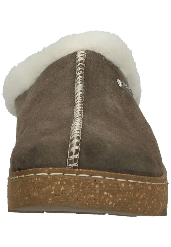 Rohde Hausschuhe Leder Erde Warmfutter