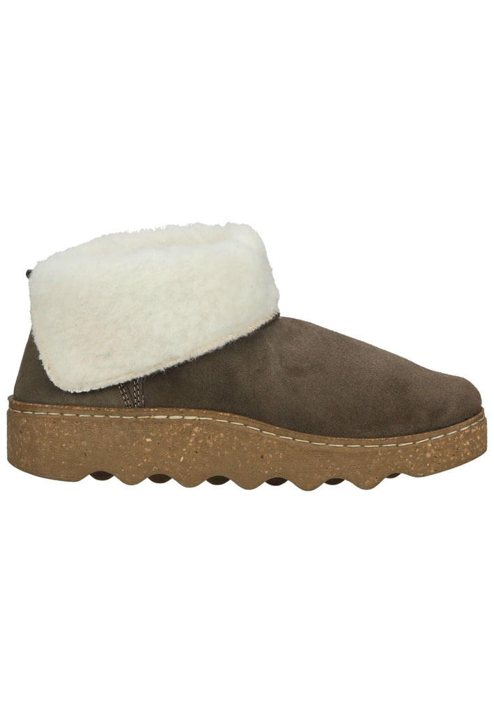 Rohde Hausschuhe Leder Erde Warmfutter